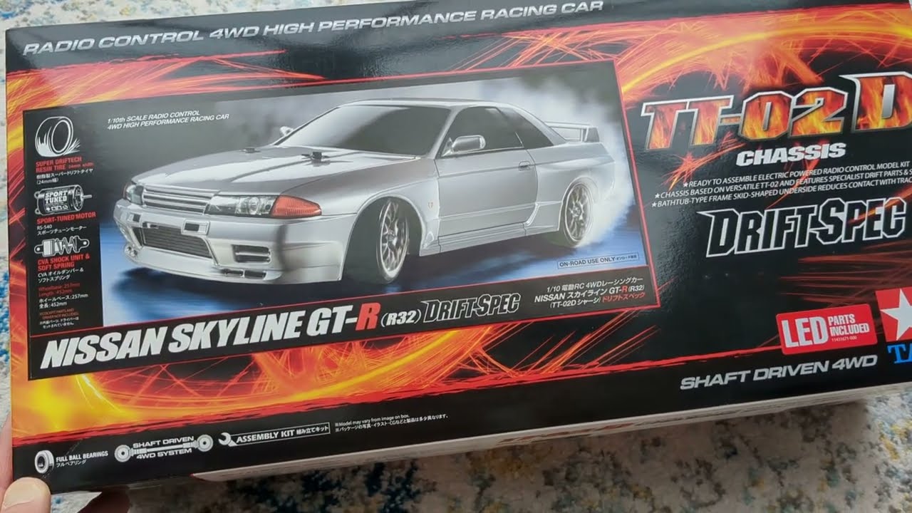 Tamiya Nissan Skyline GT-R (TT-02D) - Unboxing (Part 1 - The Box)