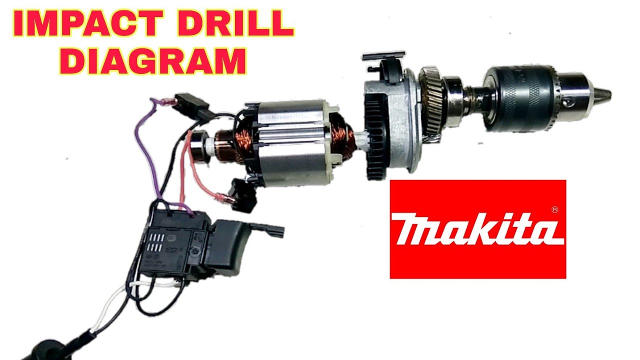 Makita impact drill diagram - How does it work.
