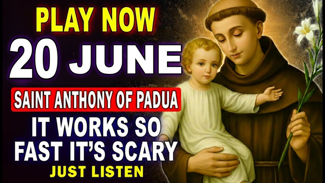 POWERFUL PRAYER TO SAINT ANTHONY TO RECEIVE AN URGENT MIRACLE TODAY 🙏