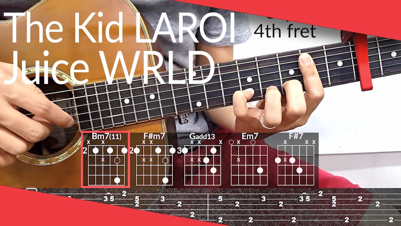 GO (The Kid LAROI, Juice WRLD) Guitar Tutorial | Tab, Chords