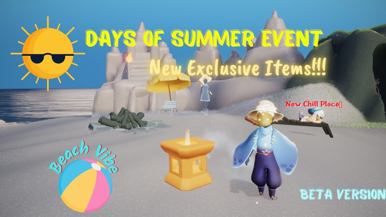 Days Of Summer Event 🌞🏖 New Cosmetics and Props!!! Sky Cotl [ Beta Version ]