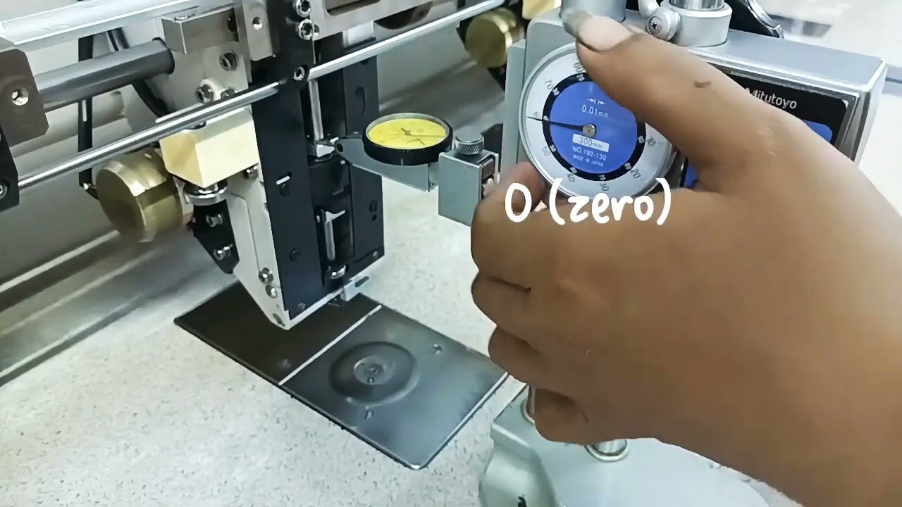 HIGHT GUAGE To setting cam timing  Embroidery machine.     ضبط عيار الكامة