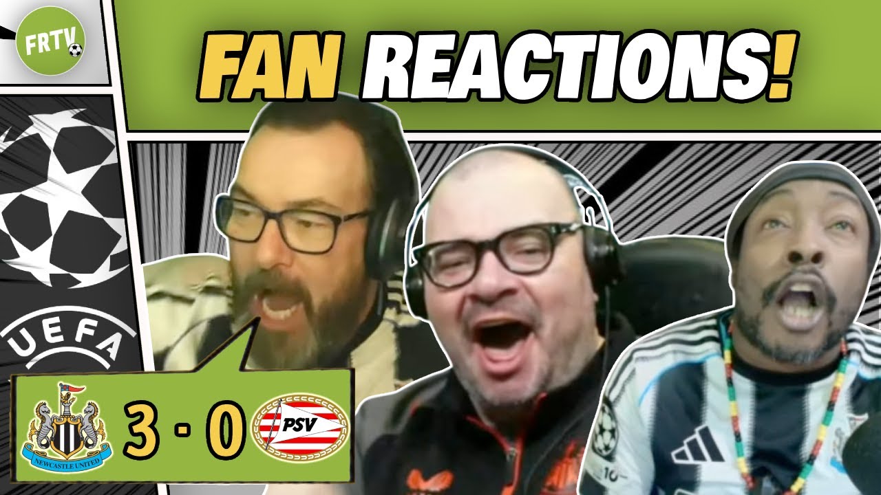 ST JAMES’ PARK ROCKS! NEWCASTLE FANS GO CRAZY 🔥 After Dominant 3-0 UCL WIN vs PSV | REACTIONS