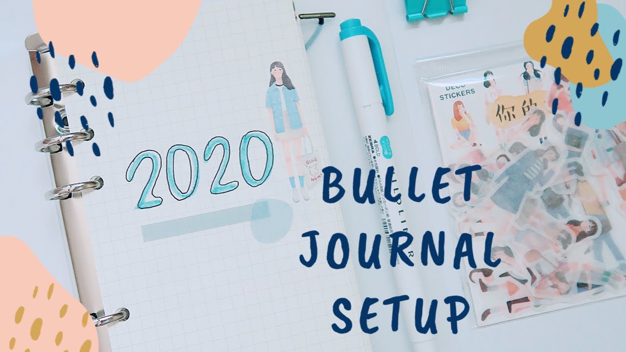 2020 Bullet Journal Setup in A6 | moving from A5 to A6 for the first time | Goals for 2020