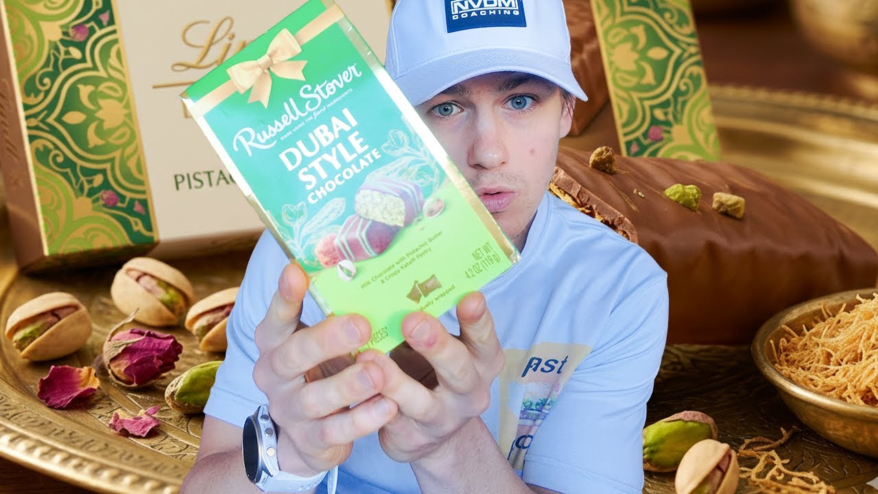🍫🌴 Обзор нового шоколада Russell Stover в дубайском стиле | Фисташковый и роскошный вкус?! 😍