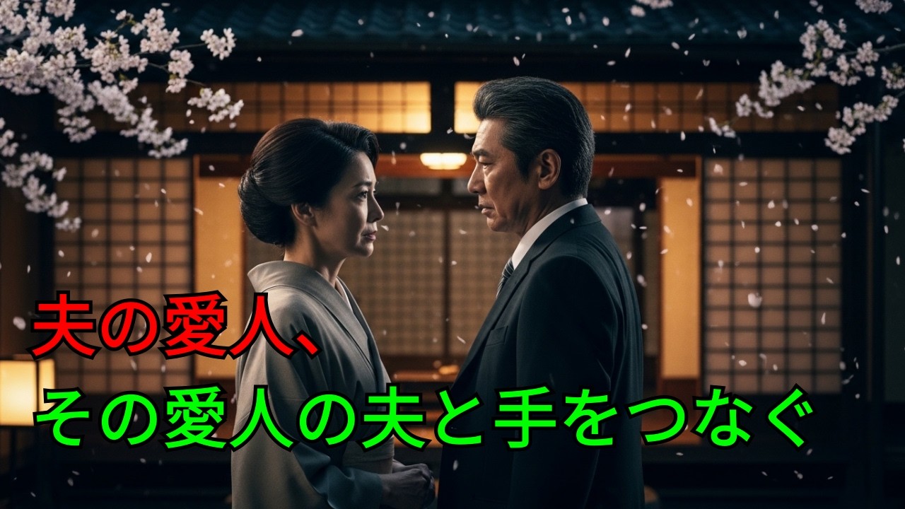夫の愛人、その愛人の夫と手をつなぐ