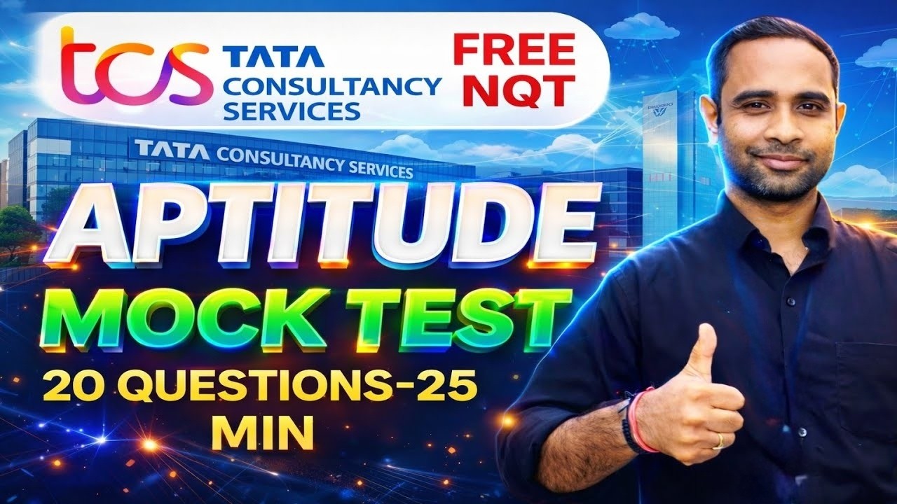 TCS FREE NQT APTITUDE MOCK TEST 1-Shot Video | TCS Aptitude Questions | TCS Aptitude PYQ