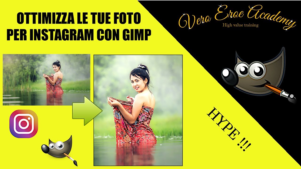 COME OTTIMIZZARE UNA FOTO PER INSTAGRAM CON GIMP PASSO PASSO