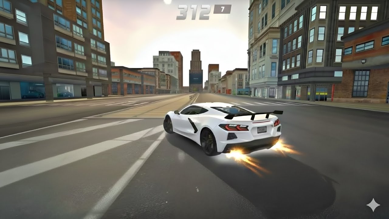 Full City Explore With CCC8 Super Car || Extreme Car Driving Simulator || Max Speed