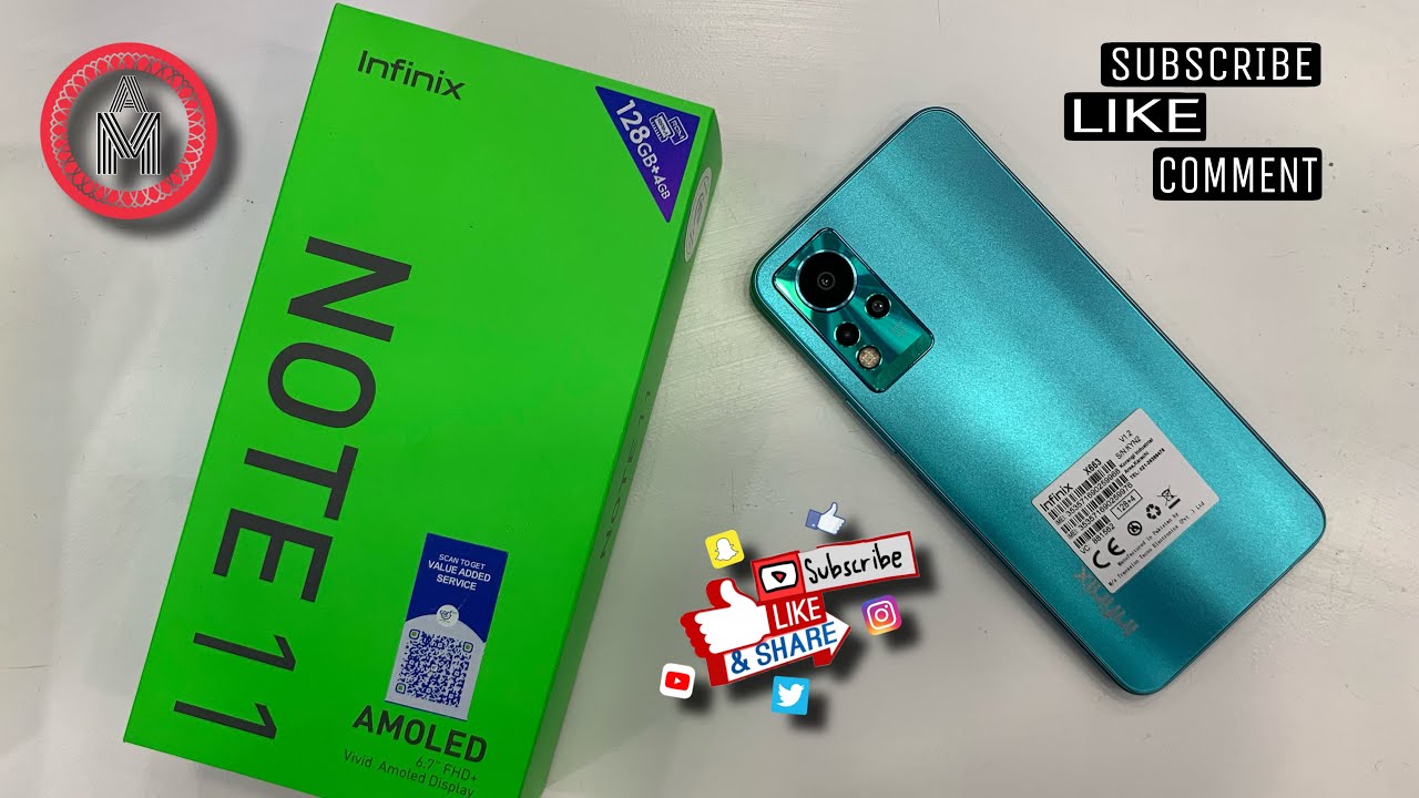 Infinix Note 11 Green colour unboxing Note 11 Hands on and camera features