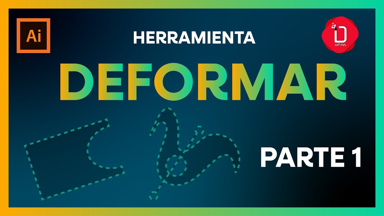 🚀 HERRAMIENTA  DEFORMAR  ADOBE ILLUSTRATOR  parte 1🚀