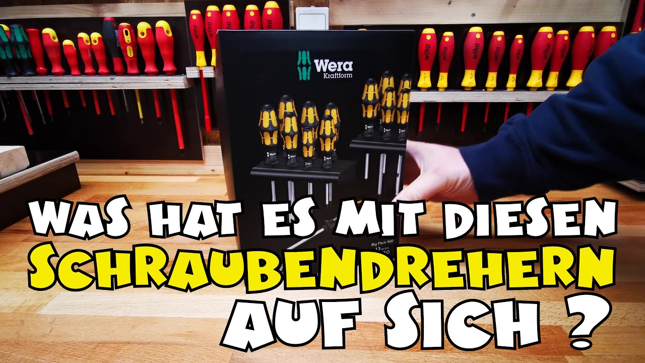 Wera Big Pack 900 Schraubendreher Set Kraftform - Schraubmei&szlig;el und Rack