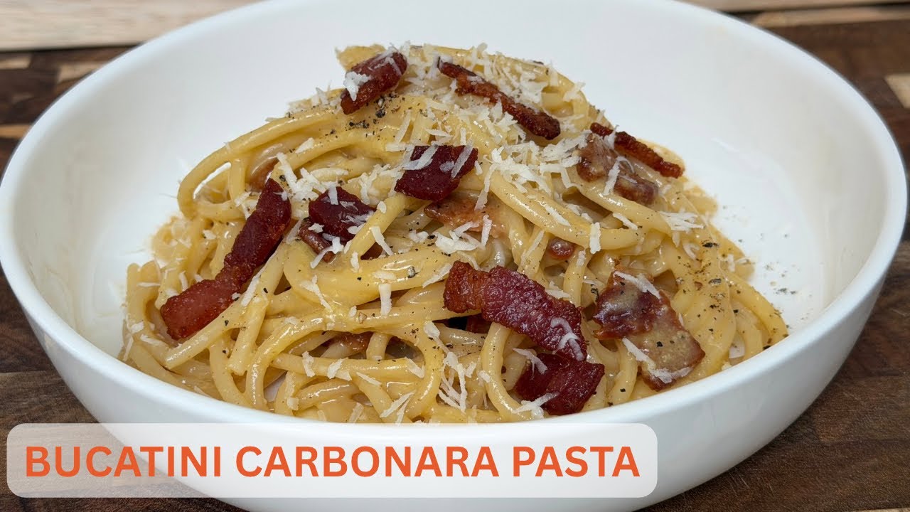 The Creamiest Carbonara You’ll Ever Make | Bucatini Pasta