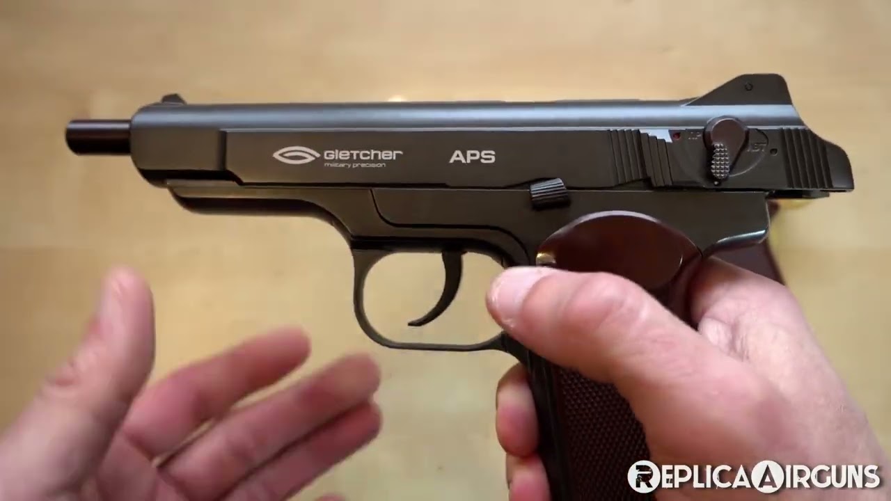 Gletcher GOLD APS Stechkin CO2 Blowback BB Pistol