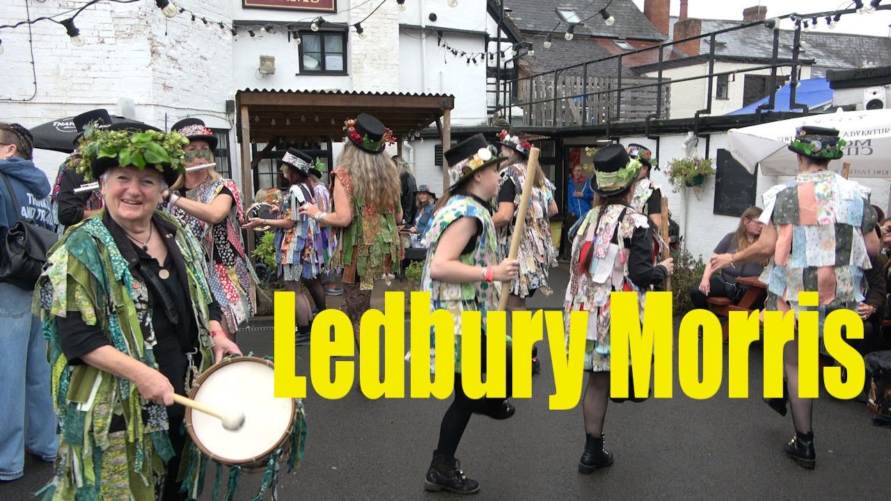Ledbury Morris dance at Bromyard Folk Festival 2024