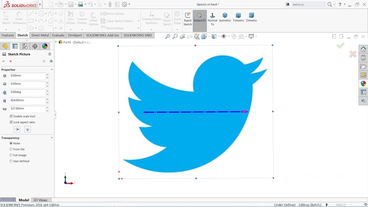 How to use Autotrace in Solidworks | Solidworks tutorial
