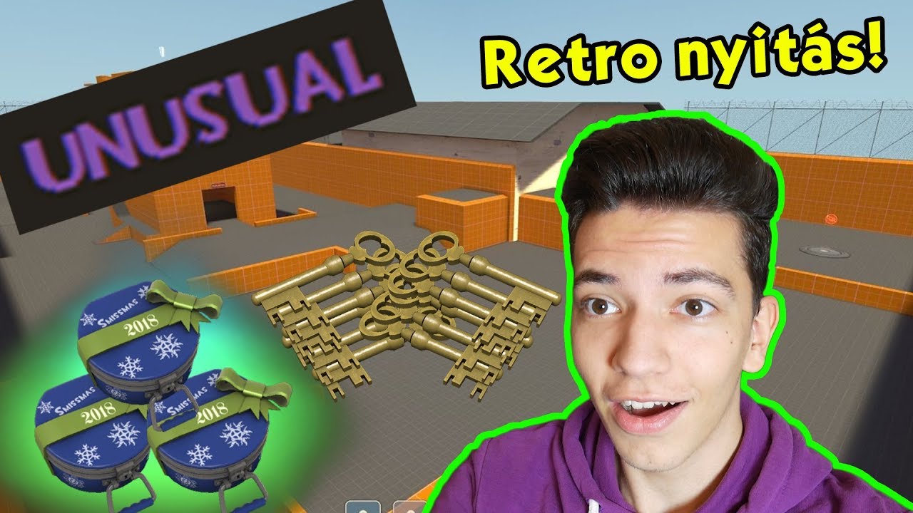 TF2 RETRÓ LÁDANYITÁS! UNUSUALT NYITOTTAM! 😱😱
