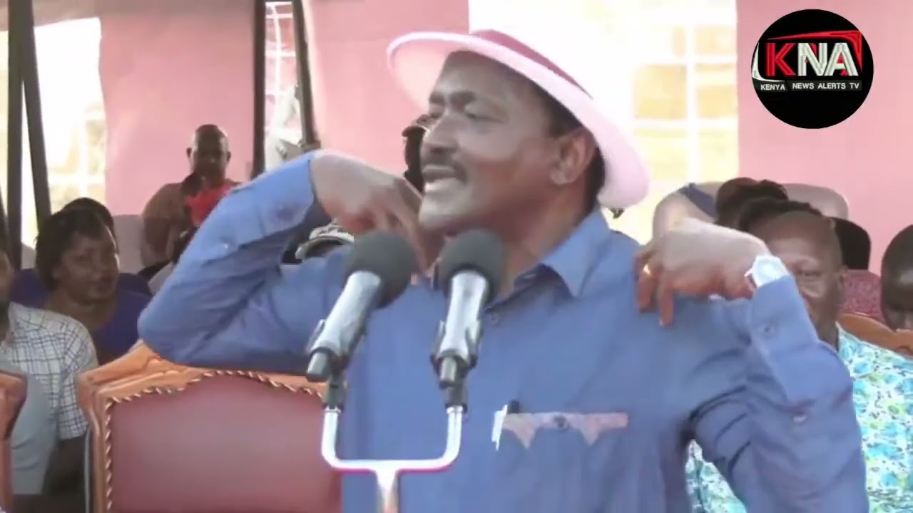 I HAVE GIVEN YOU ENOUGH TIME I WANT TO KNOW WHO IS WITH US OR RUTO! KALONZO STORMS HIS POLITICAL SPY