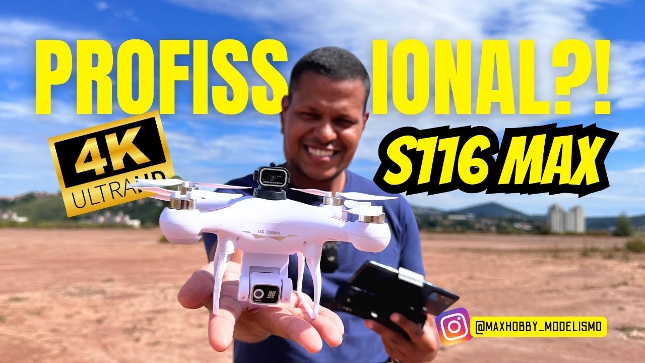 Drone S116 MAX Primeiro voo | Testando na prática