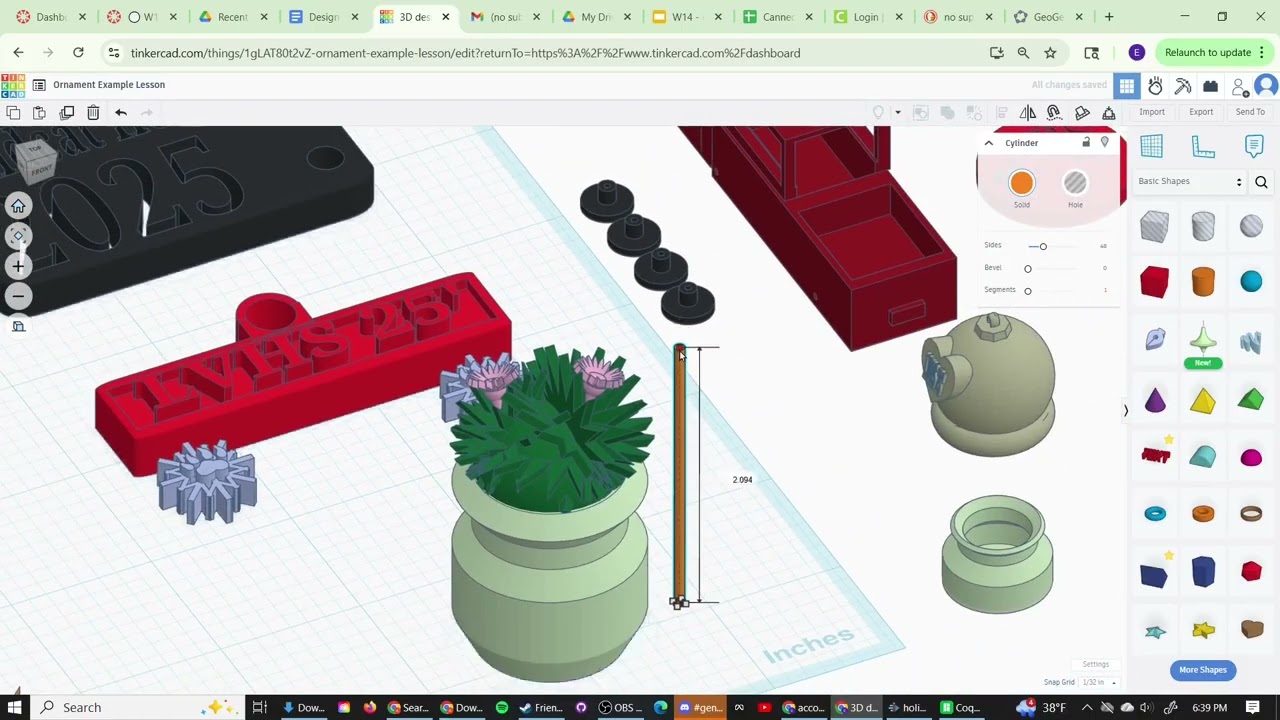Final Holiday Ornament   Model to Print
