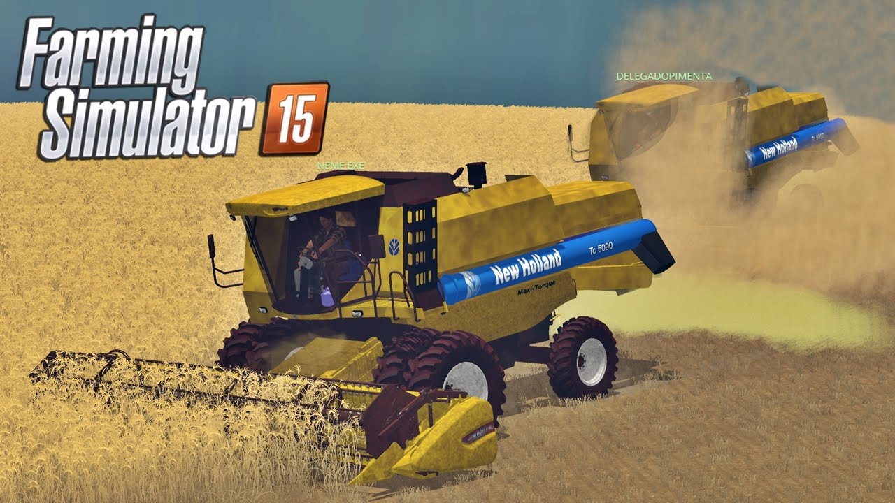 Comendo Muita Poeira na TC 5090 - Farming Simulator 15 Multiplayer + Logitech G27