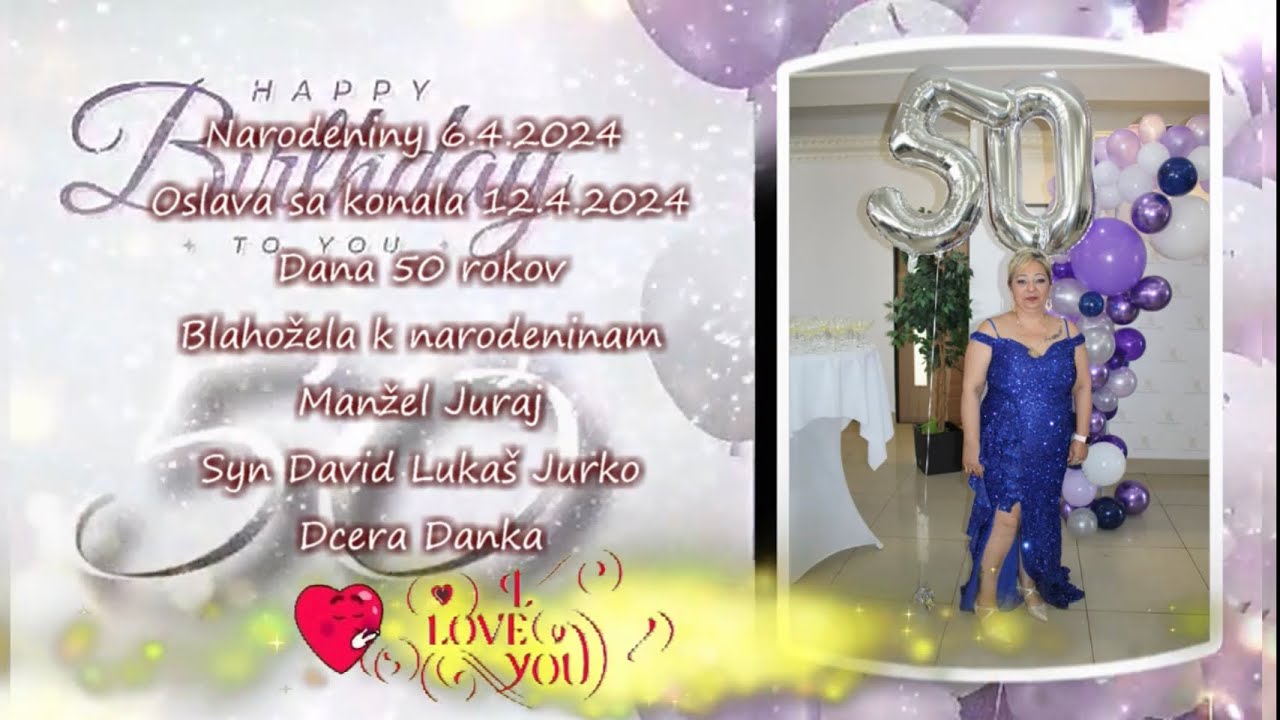 Narodeniny čast 1  Dana 50 rokov 6 4 2024 oslava 12 4 2024 Kopčany Gipsy Kaly