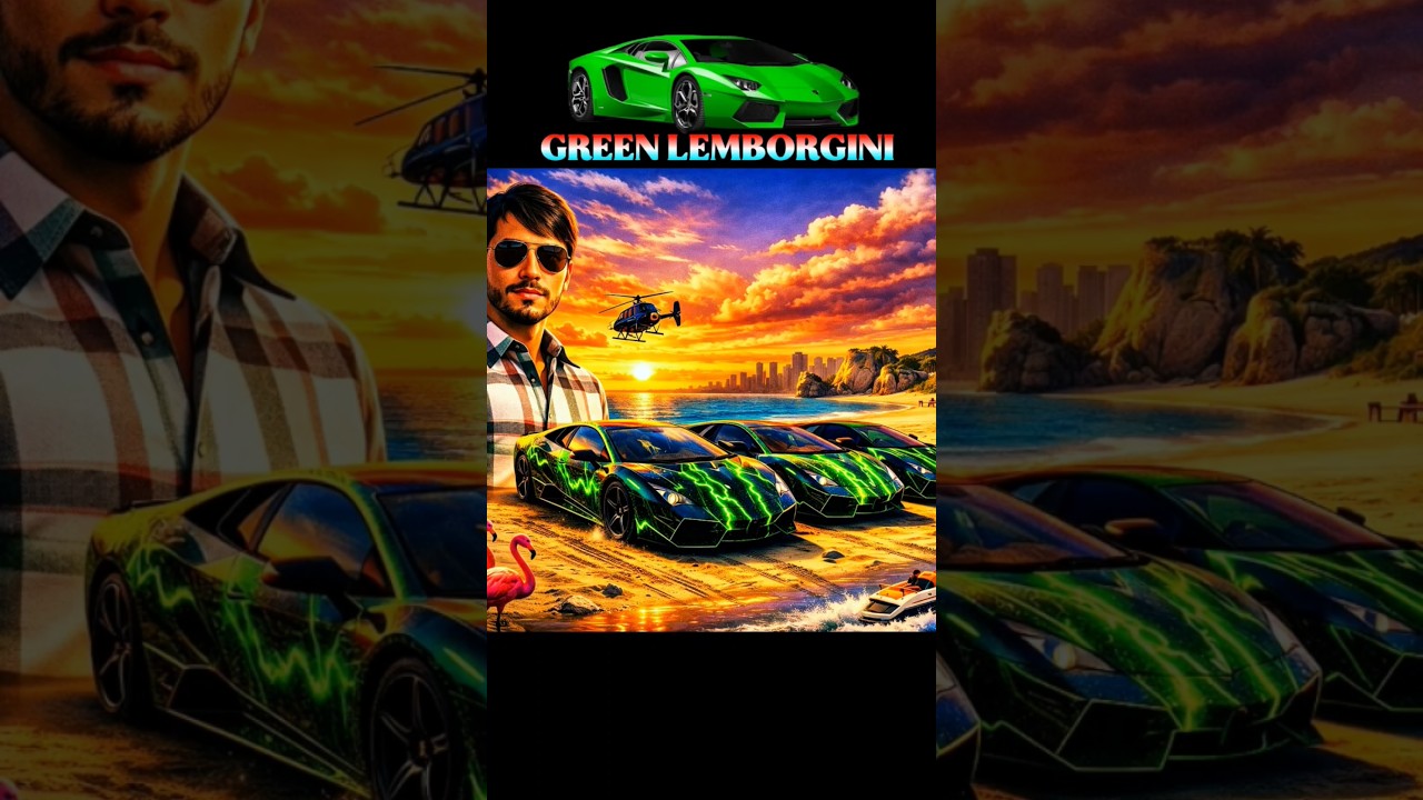GREEN LEMBORGINI ORDER 💚 INDIAN VEHICLE SIMULATOR 3D #green #lemborgini #goa