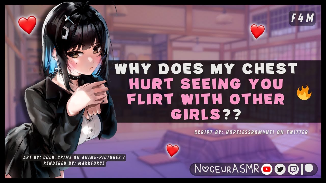 🎧 Best Friend Doesn't Like You Flirting With Other Girls... 💗【F4M】(Jealousy) (Confession)