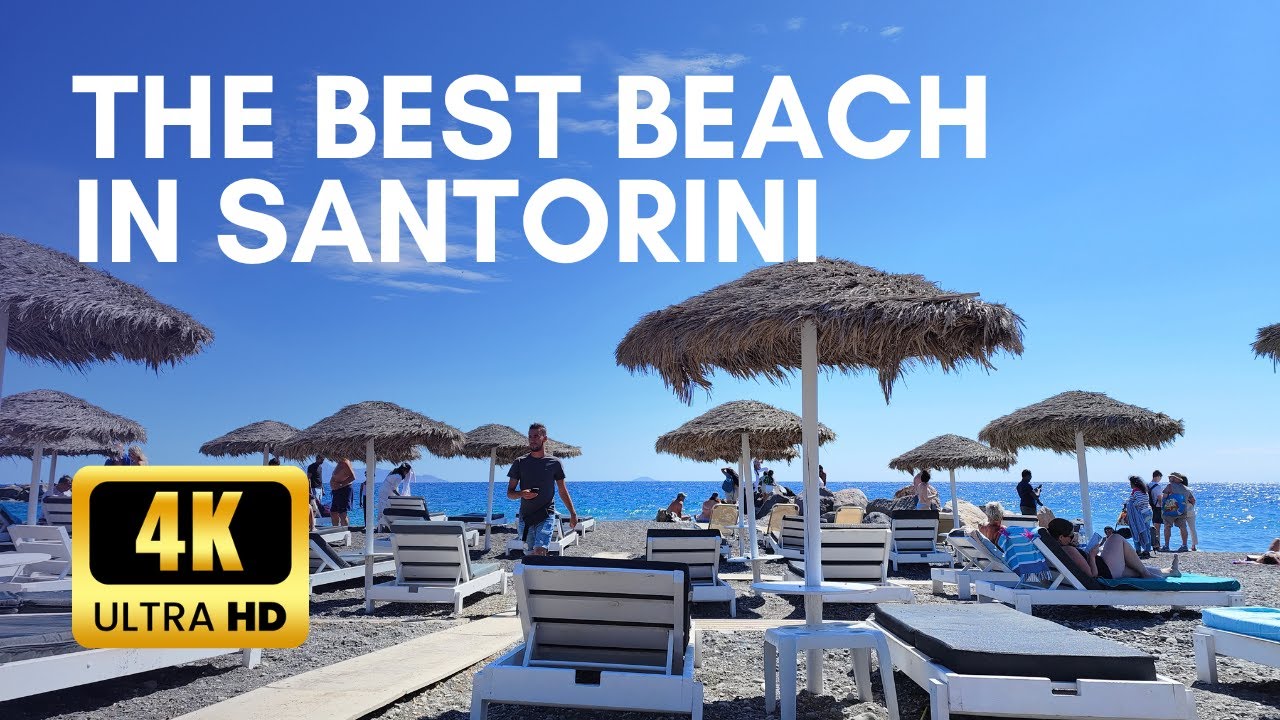 Perisa Beach morning walk, Greece 4K
