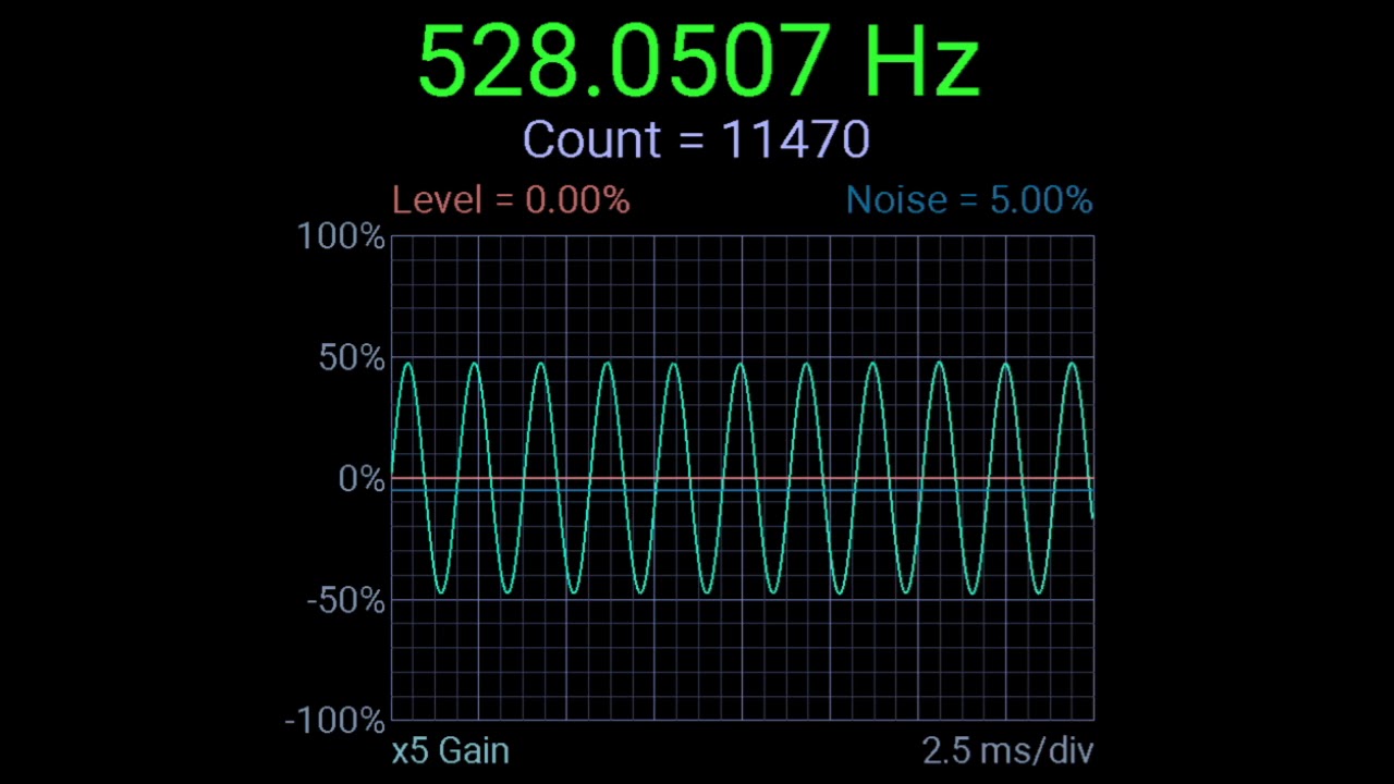 純粋 ソルフェジオ周波数 528Hz [No Music] 本物 / pure real solfeggio frequencies 528Hz