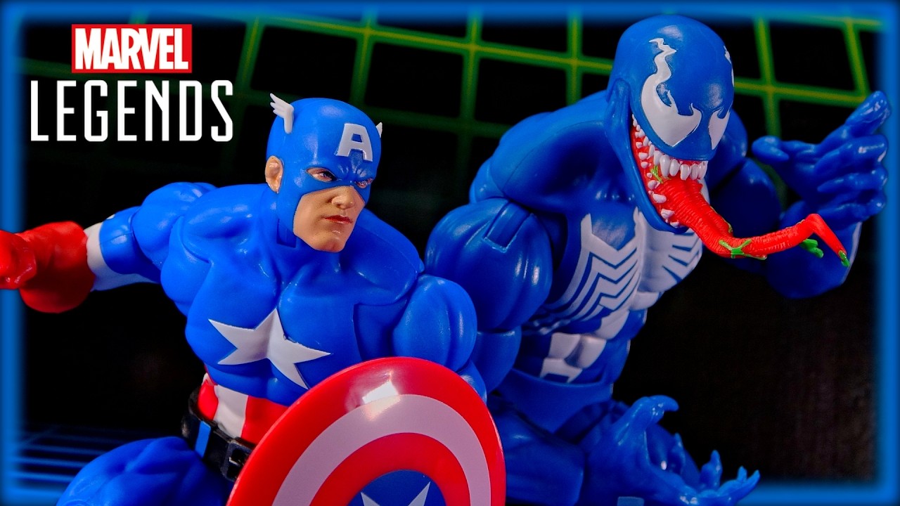 Marvel Legends Captain America vs Venom Gamerverse Capcom Superheroes Hasbro Action Figure Review