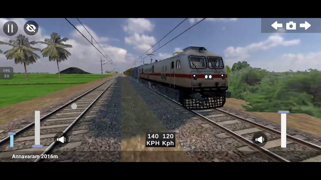 INDIAN TRAIN Driving 3D Game //WAP 7 & LHB Double Decker Couches //Train New Gameplay 