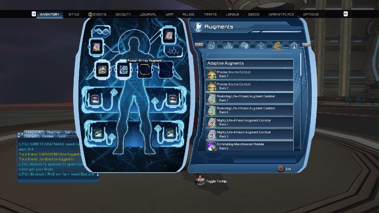 DCUO Blue Lantern Power Augment Showcase