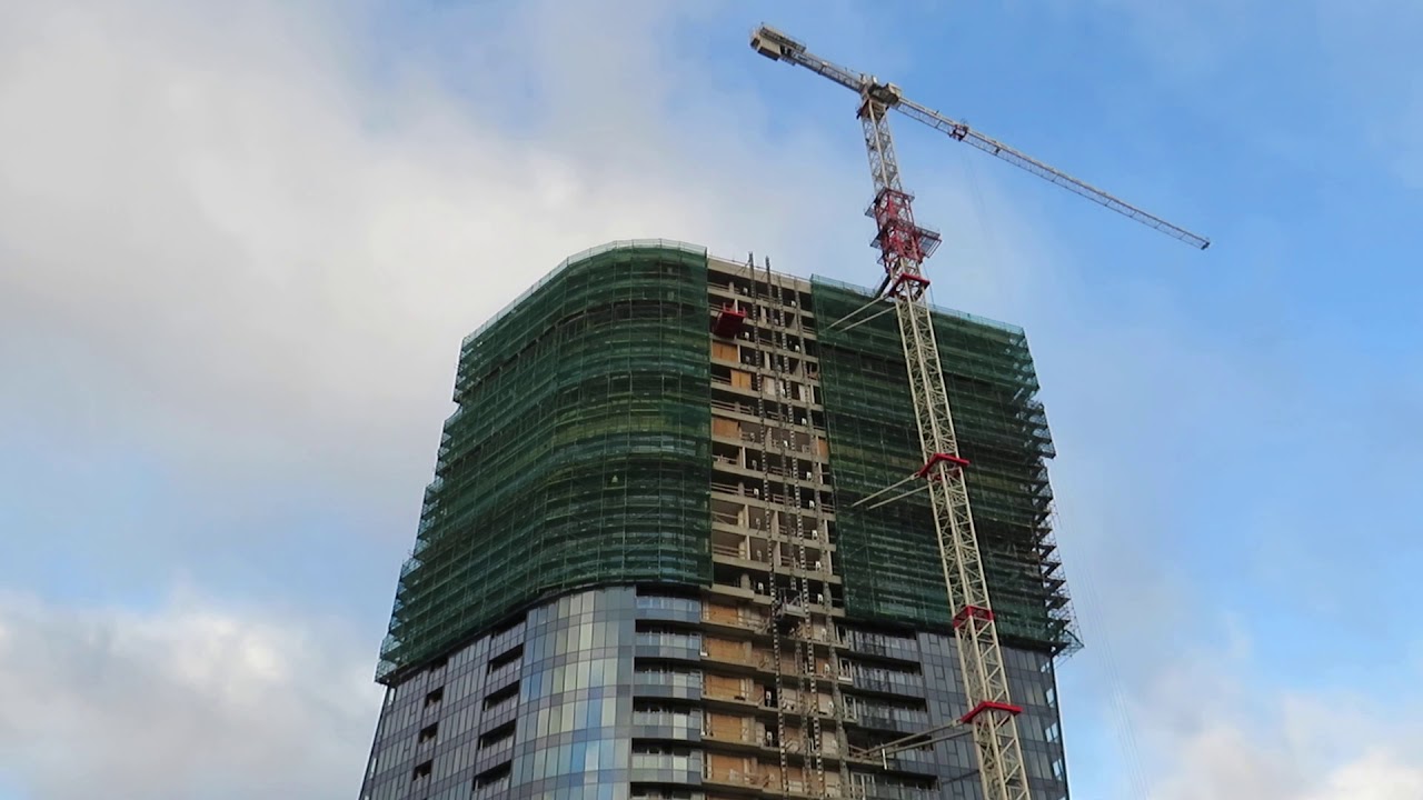 Budowa wieżowca Hanza Tower w Szczecinie Ulma Construction - 2020.01.22 /Construction of skyscrapers