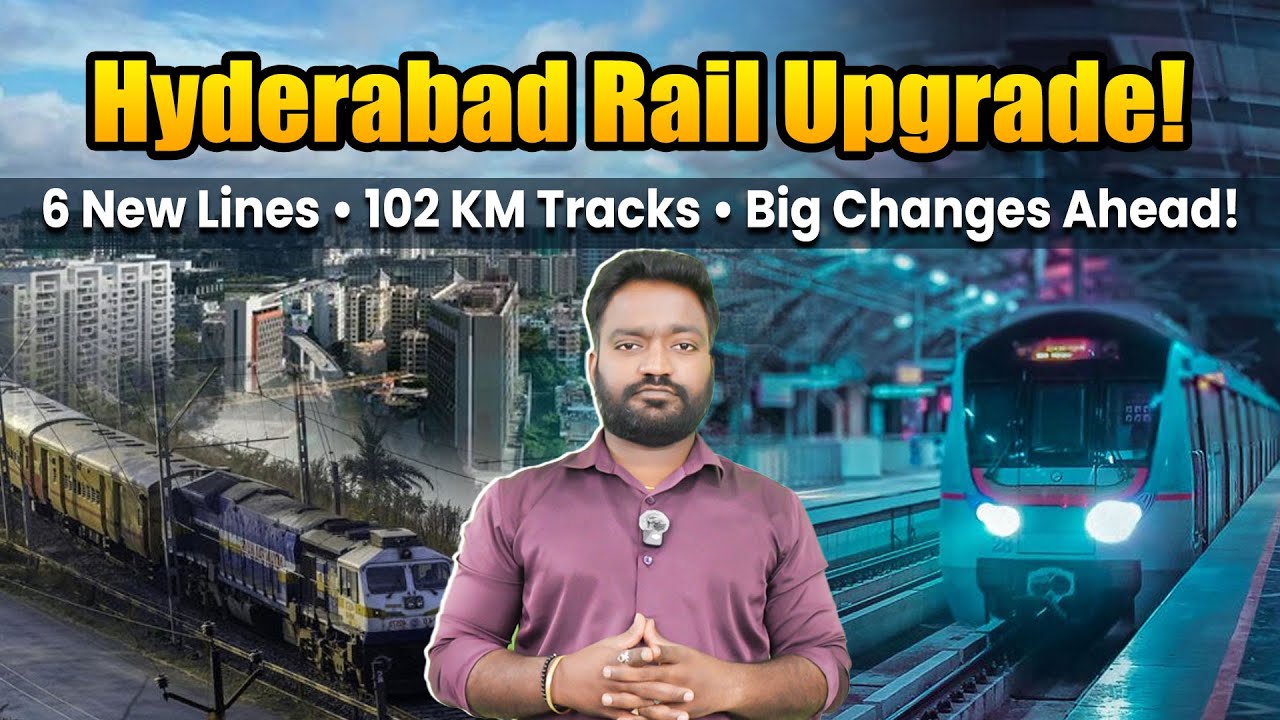Hyderabad Railway Project 2025 | 6 New Railway Lines & 102 KM Track Upgrade