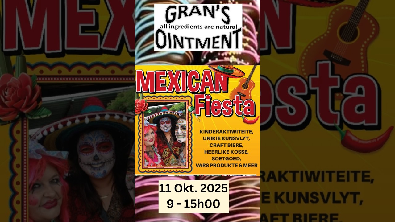 Mexican Festival at Lavender Kontrei Mark saam met Gran's OIntment op 11 Okt.'25 #pta #festival