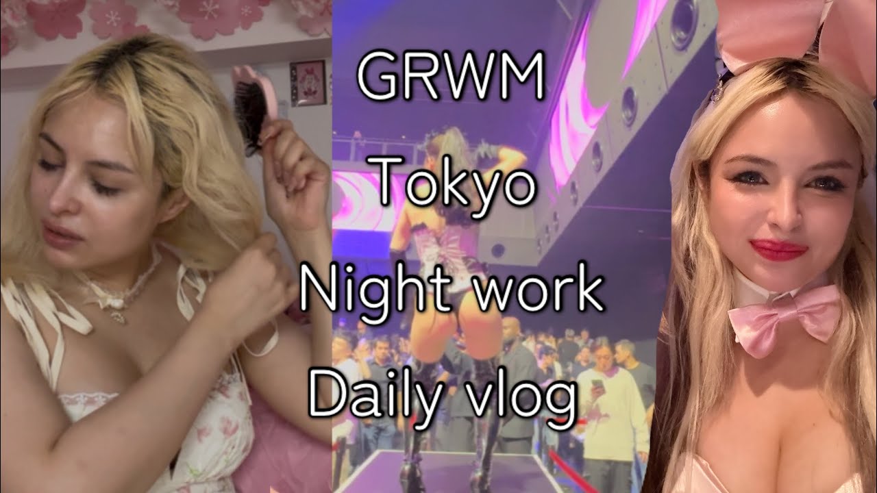 TOKYO nightlife hostess job cafe date & clubbing work vlog