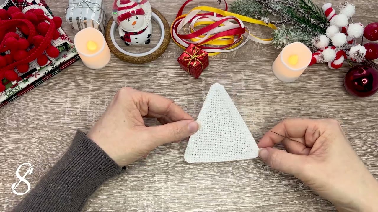 How to Finish Your Advent Ornaments: The Sewn Hem (No Glue Required!)