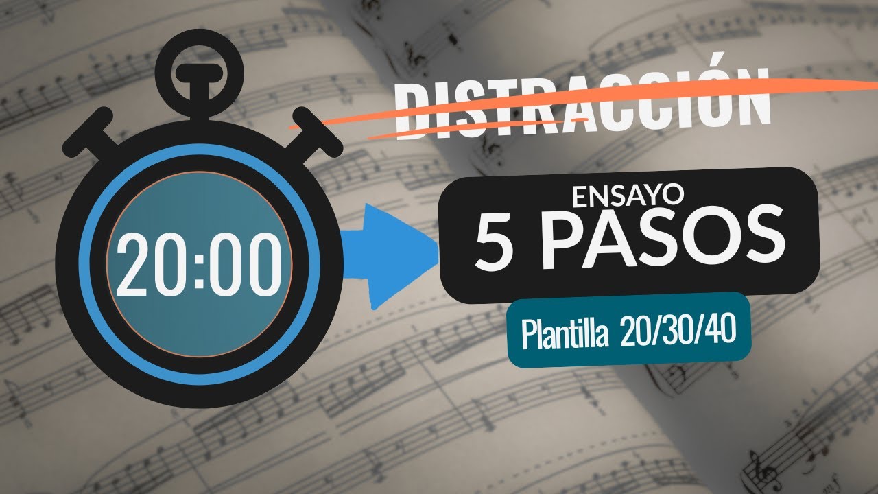Cómo diseñar una sesión de ensayo con solo 20 minutos (+ plantilla incluida)
