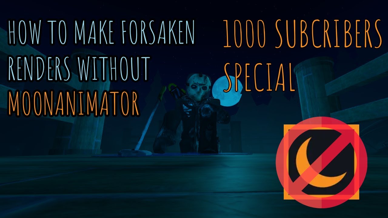 How to make Forsaken Renders WITHOUT USING MOONANIMATOR (Roblox Studio)