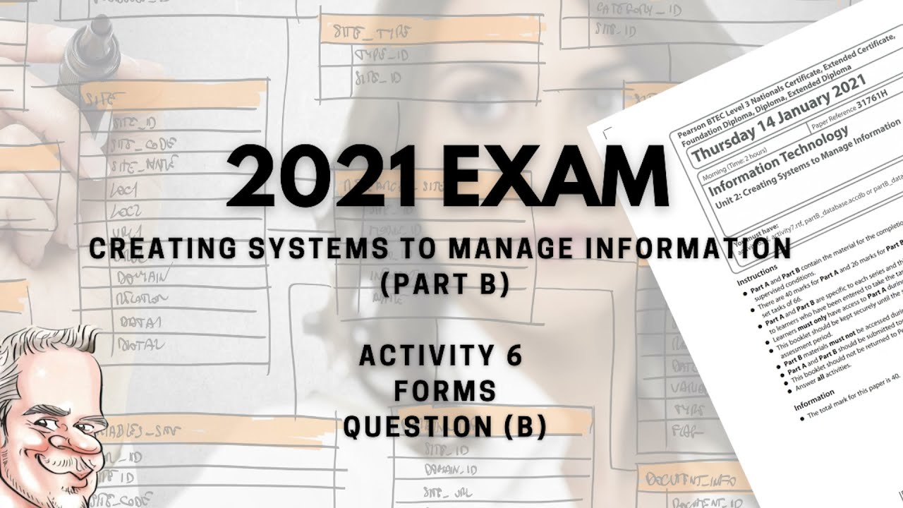 Экзамен BTEC Level 3 Database 2021 — Часть B — ФОРМЫ ВОПРОСОВ B — Пошаговое руководство