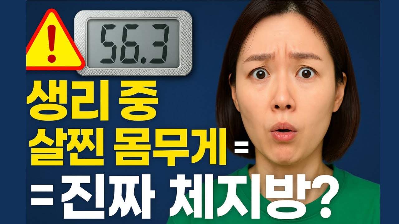 생리 중 체중 늘어난 이유, 진짜 살 찐 걸까요?
