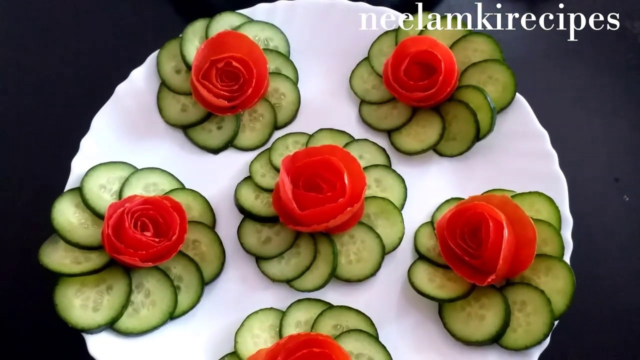 Милые и красивые идеи для украшения салата /🍅173🍅/ Neelamkirecipes