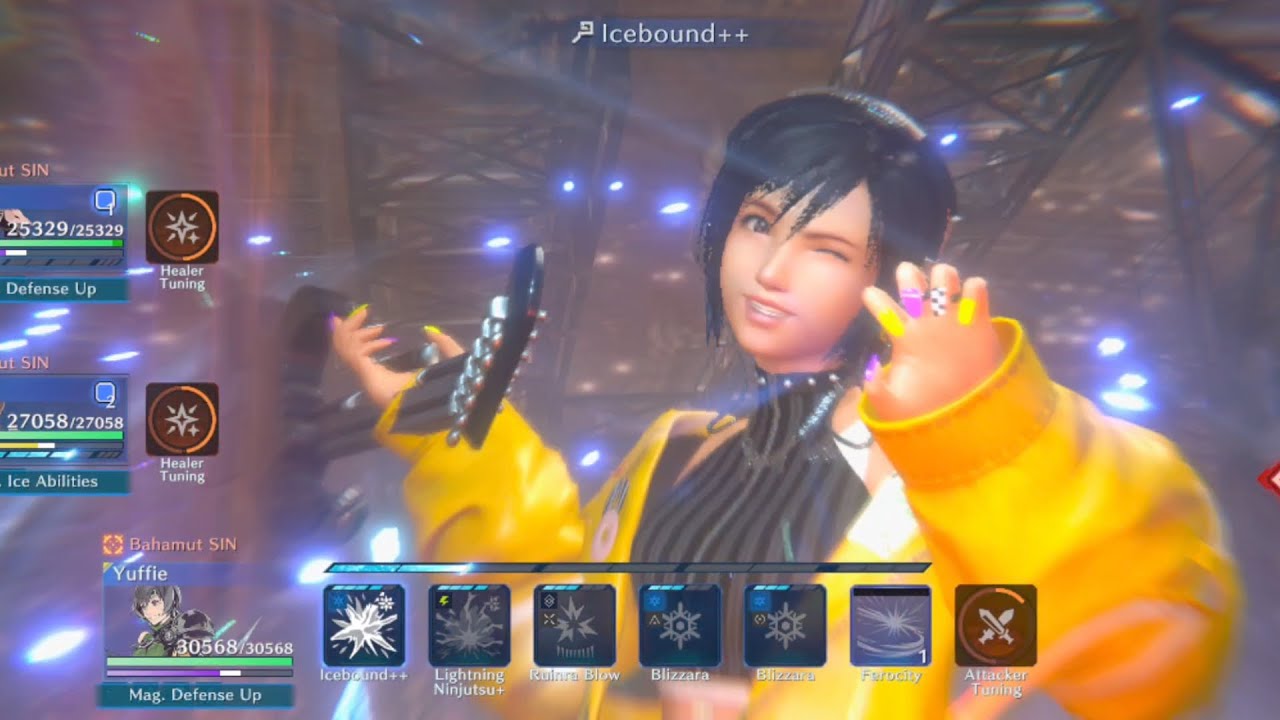 [FF7EC] Bahamut Sin Fury with Aerith/Yuffie/Matt - No Exploit Weakness, No Enfeeble