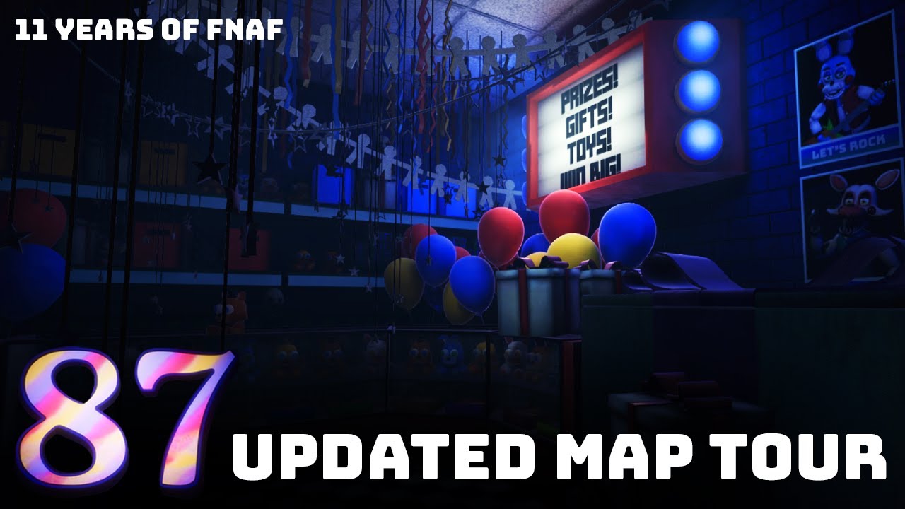 Updated Map Tour || FNAF Rewritten 87