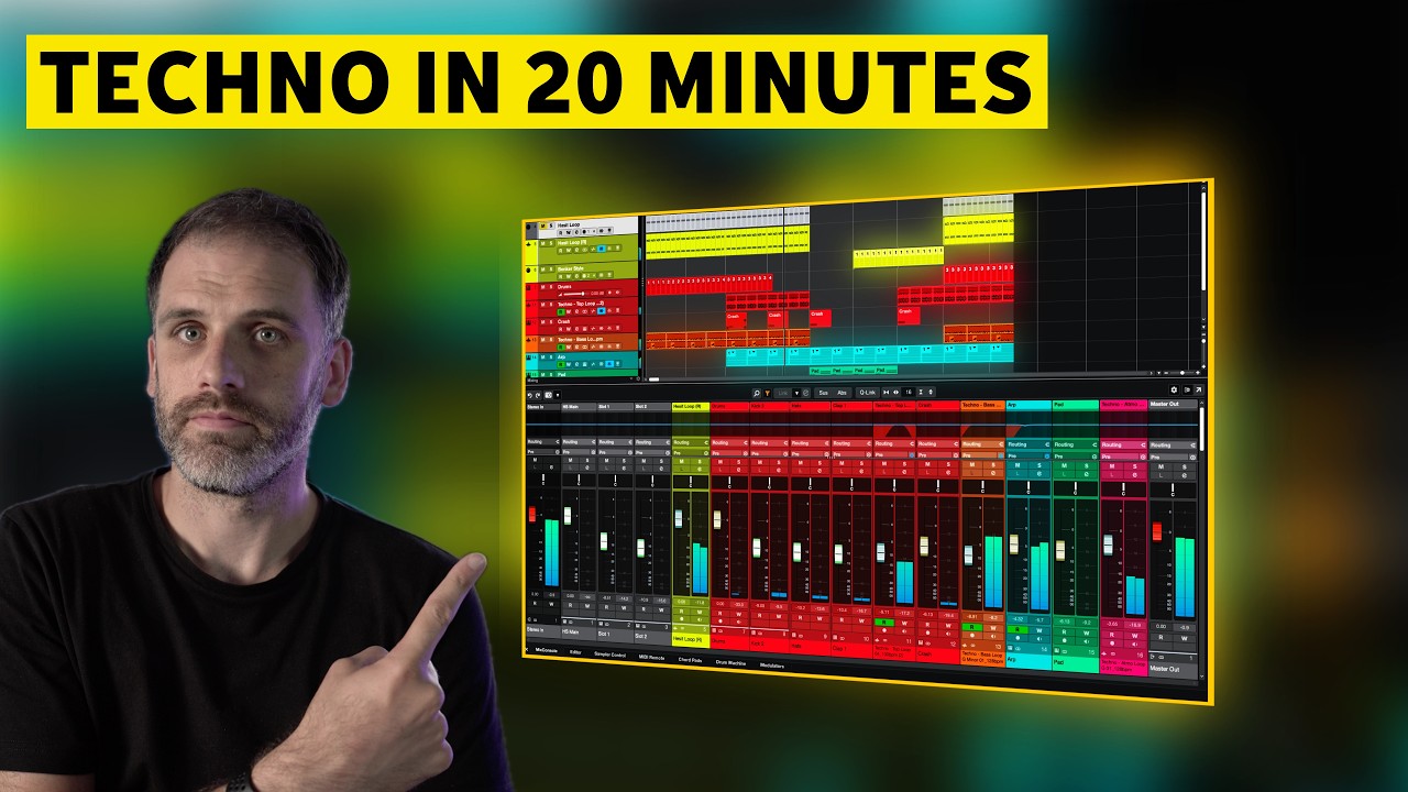This is How to Build a Techno Track in Under 20 Minutes | Techno Basics in Cubase