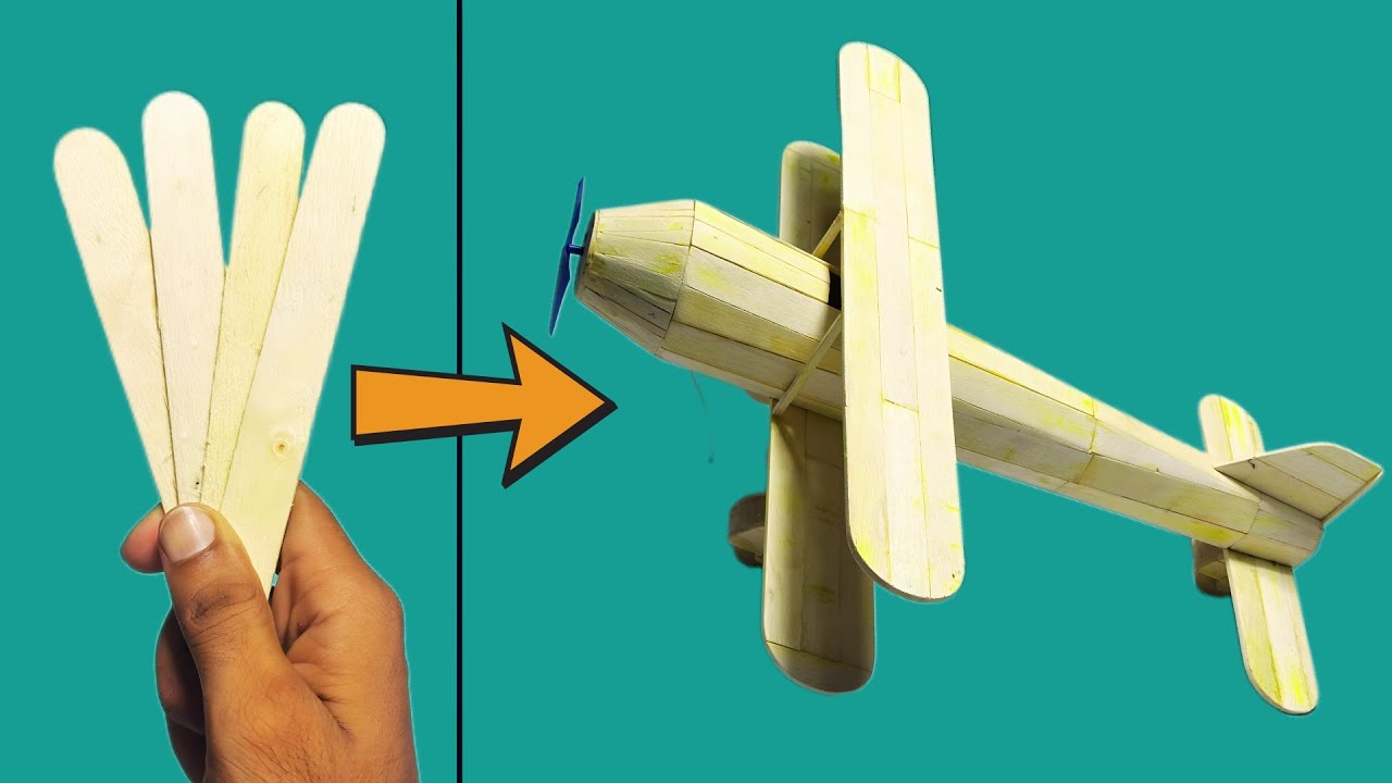 Make a Wooden RC Plane at Home 🛩️ | DIY Art & Craft Step-by-Step ✨