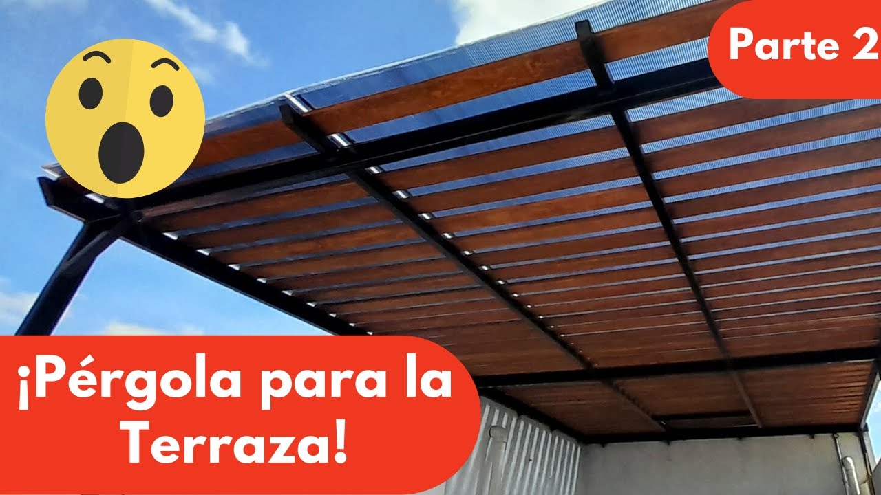 👨‍🏭Principiantes Hacen Pérgola con Madera y Herrería en Terraza🪴  Parte #02 | Alex Maniass