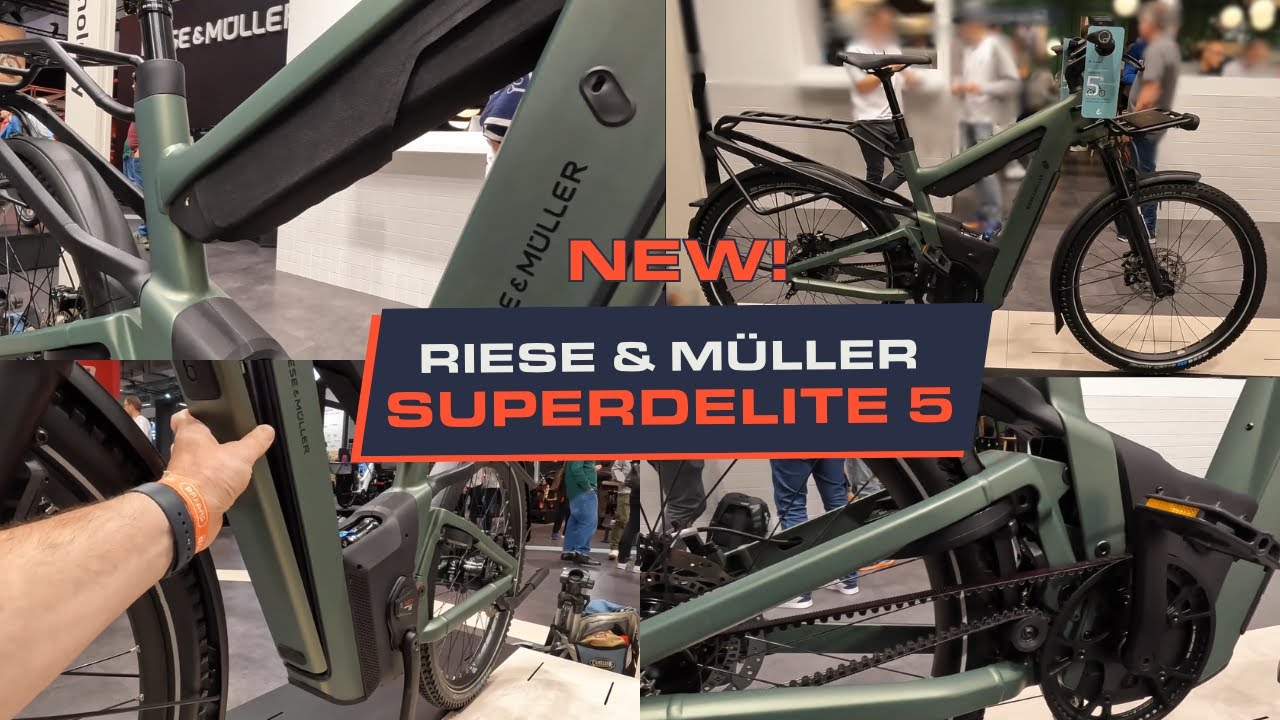 НОВЫЙ Riese & Muller Superdelite 5 — первый взгляд от Eurobike на обновленный электровелосипед с ...