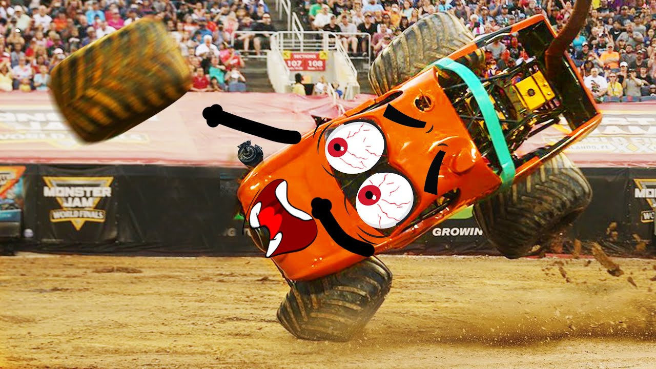 Crazy Monster Truck Freestyle Moments #2 | Monster Jam highlight Craziest Crashes 2020 |Woa Doodles